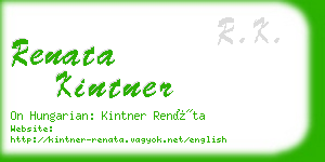 renata kintner business card